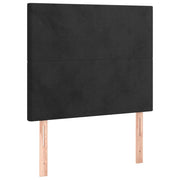 Testiera | Testata Nera 90x5x118/128 cm Velluto