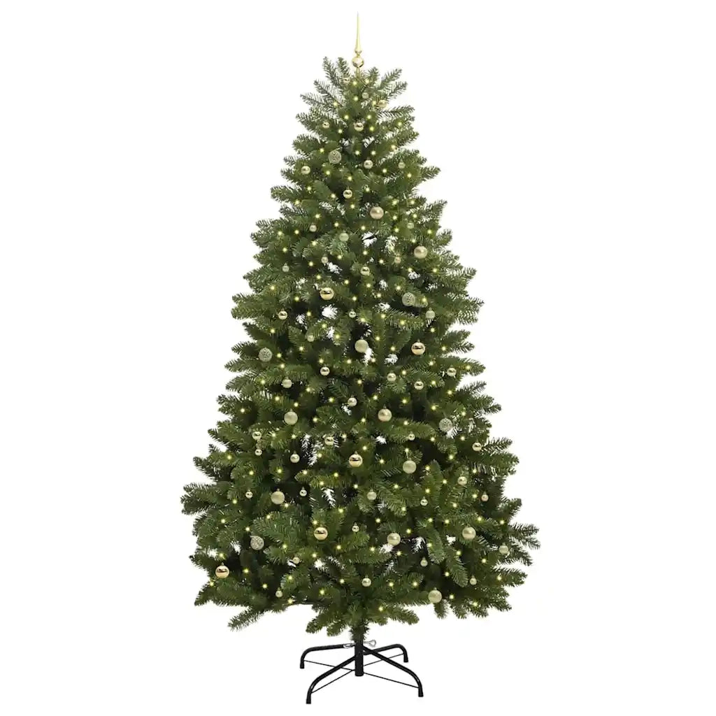Albero di Natale artificiale 300 cm 300 LED Bianco caldo Verde 3395725