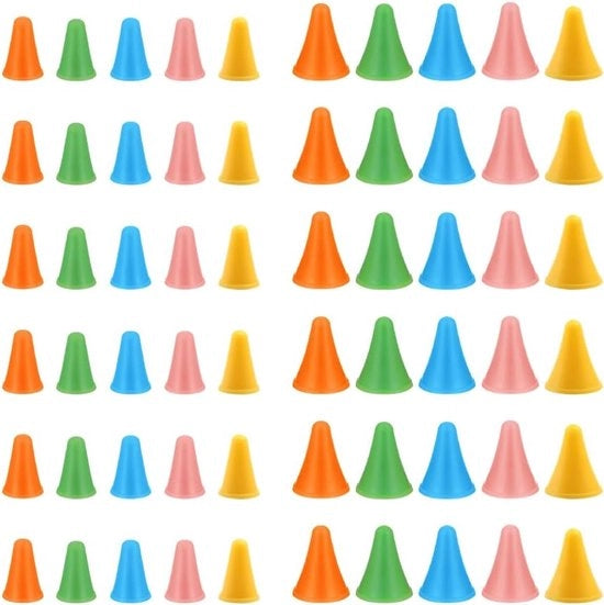 Set di 60 punteruoli con protezione puntale in diverse colorazioni