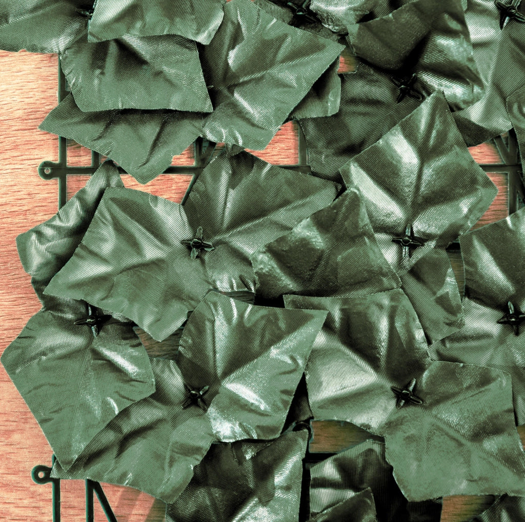 Siepe artificiale frangivista 300x100 cm in plastica verde scuro resistente ai raggi UV
