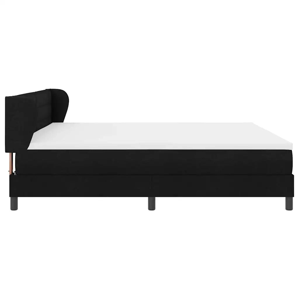 Letto a molle con materasso Nero 200 x 200 cm Tessuto 3339984