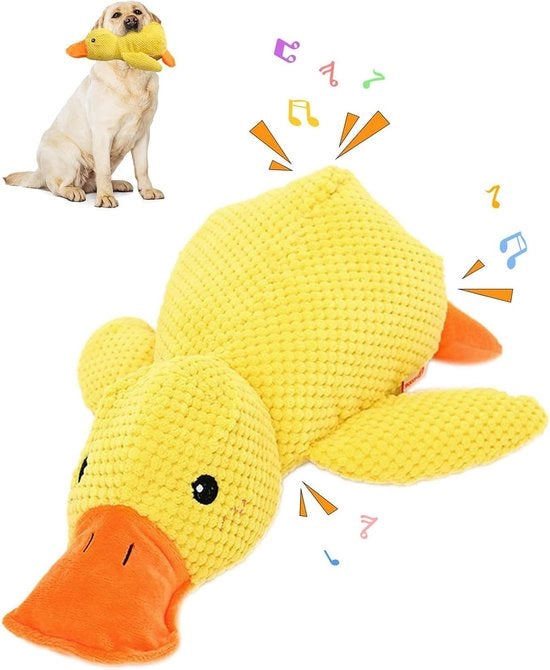 Giocattoli per Cani - Oca Gialla Giocattolo con Suono per Animali Domestici, Giocattolo in Plush Infrangibile per Cacciatori di Piccola, Media e Grande Taglia