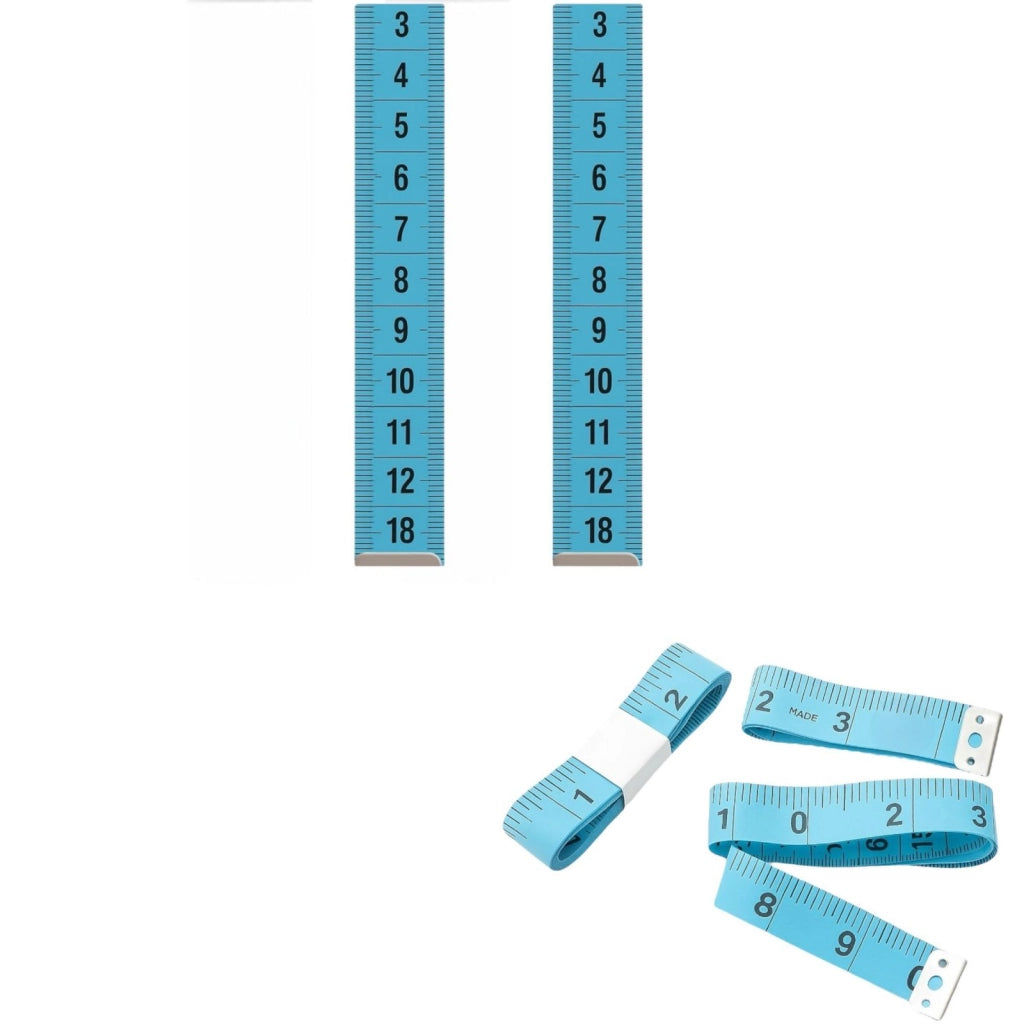 Set 2 Metri Da Sarto Sarta Sarti Morbidi 150cm Metro Per Sartoria Colori Vari Blu