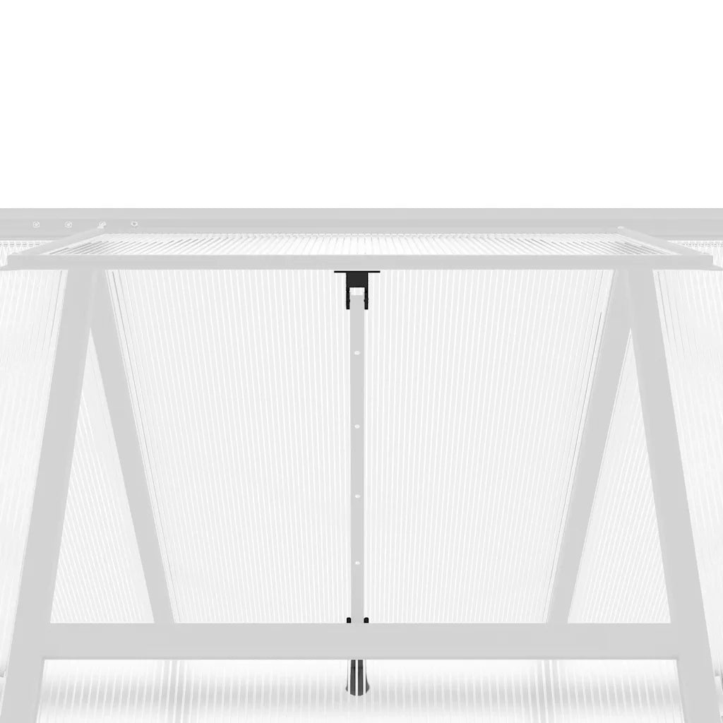 Telaio Serra con Base Argento 224x169x195 cm in Alluminio 4005834