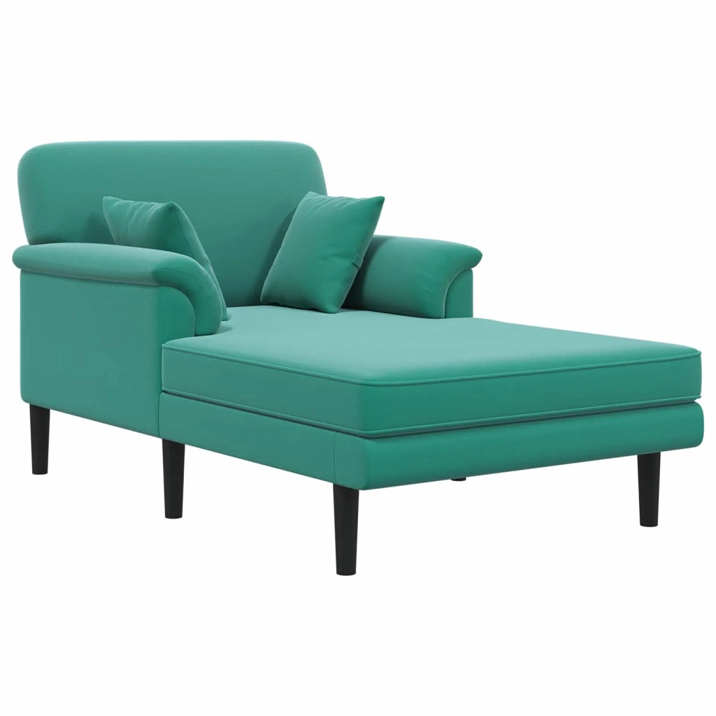 Chaise longue Turchese Velluto 42048050