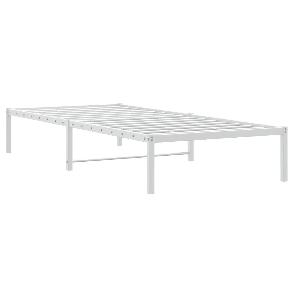 Giroletto-Struttura Letto in Metallo Bianco 90x190 cm