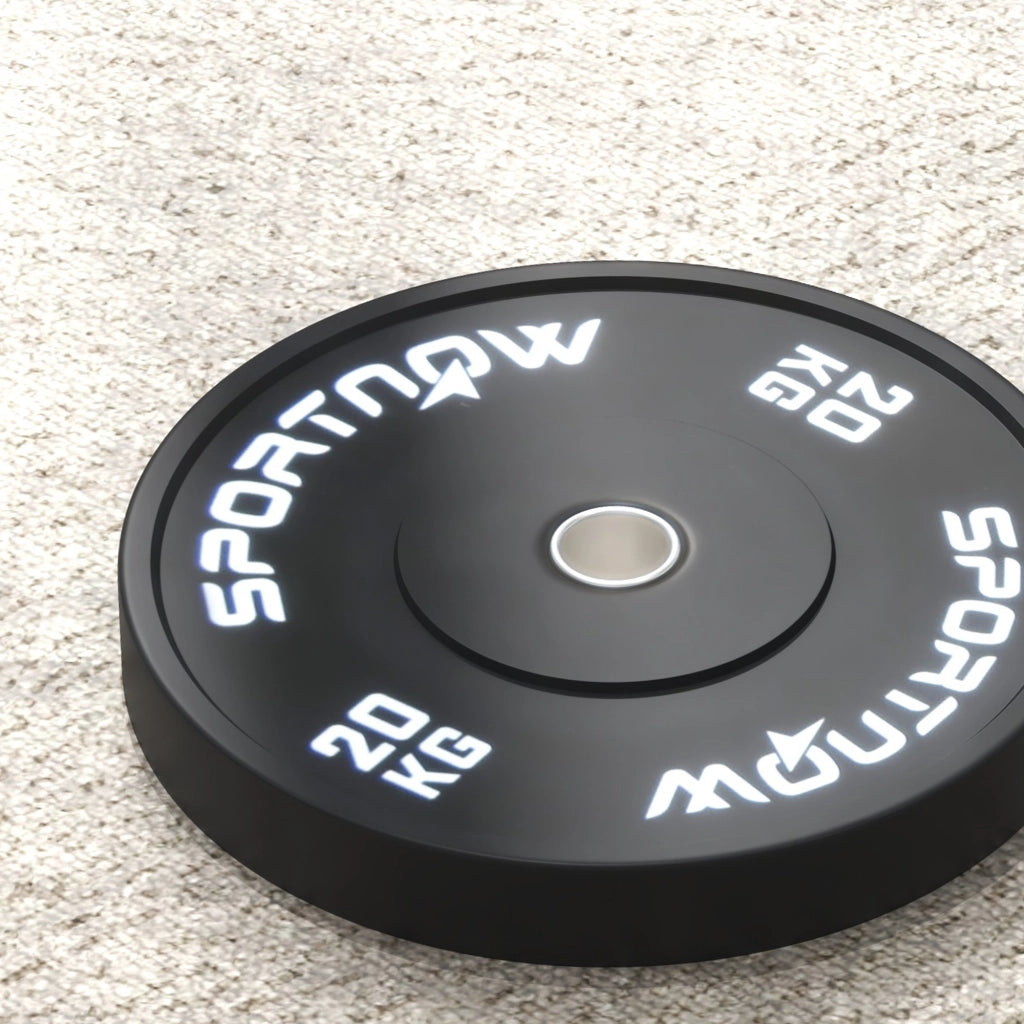 Set Dischi 20kg ¨C Minimal ¨C Nero 2 pezzi ?5cm