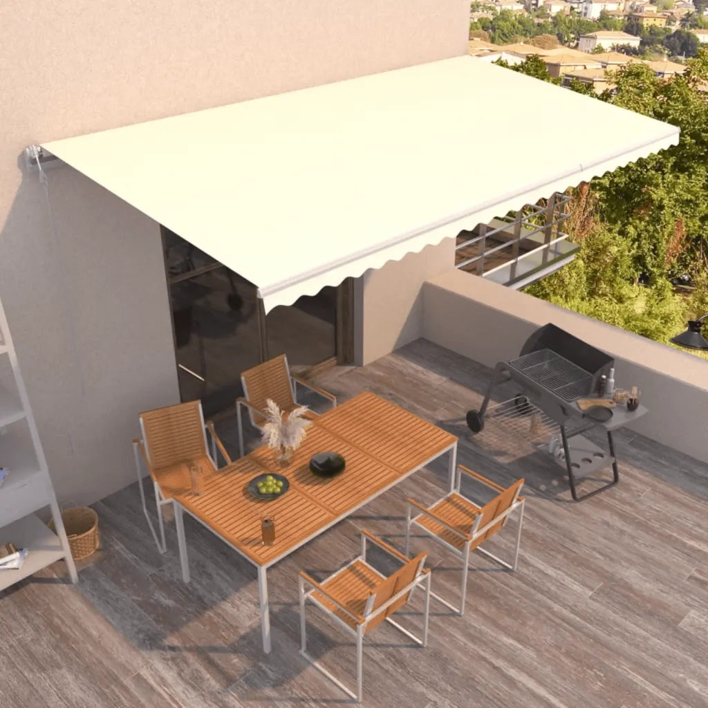 Tenda da Sole Retrattile Automatica 600x350 cm Crema 3069047