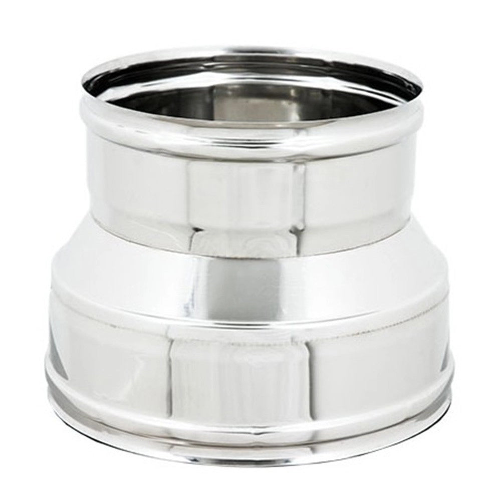 Raccordo inox 6 decimi aisi 304 da f 230 a f variabile, diametro 80mm