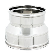 Raccordo inox 6 decimi aisi 304 da f 230 a f variabile, diametro 80mm