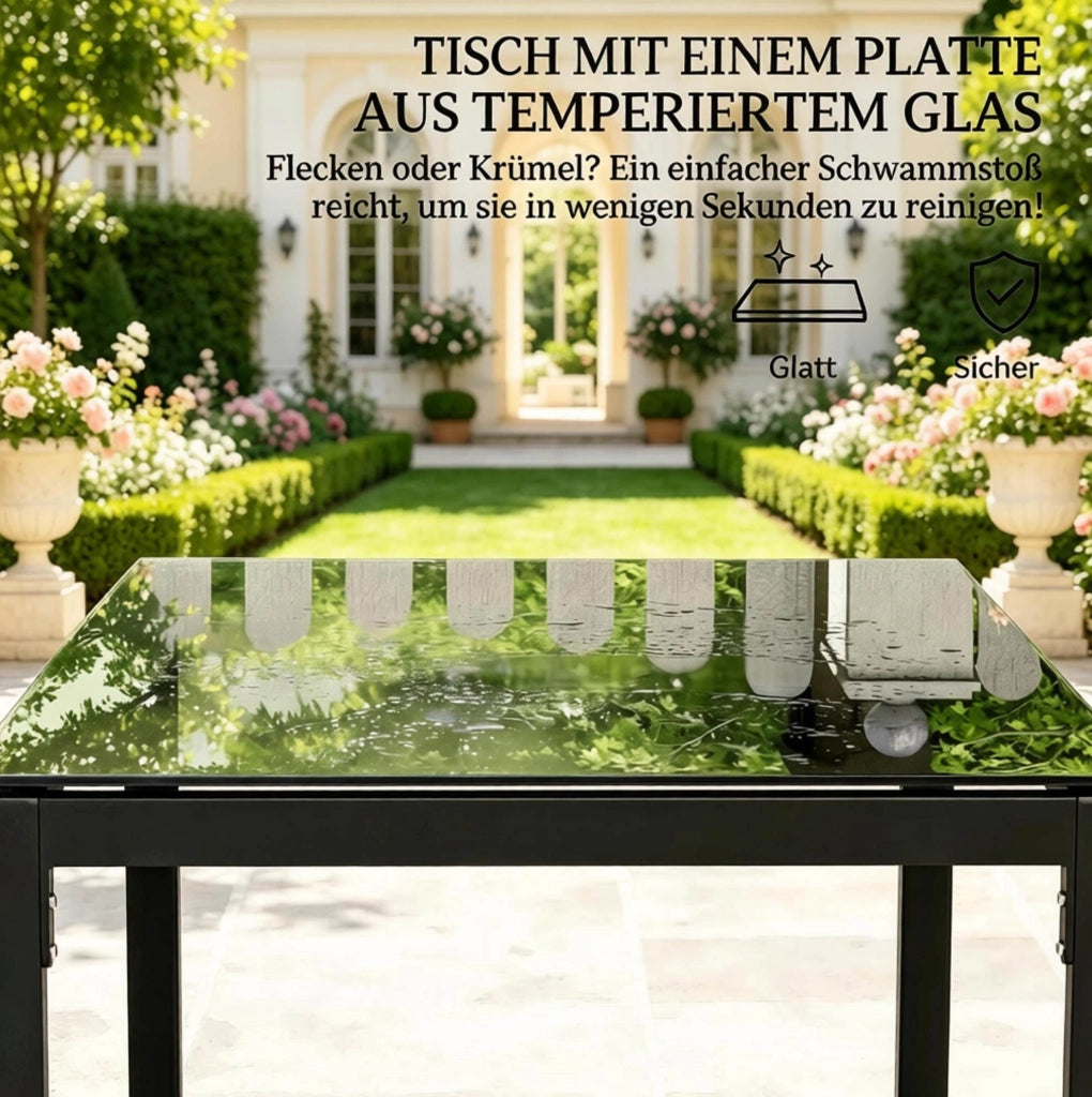 Set Mobili da Giardino Piccolo con 1 Tavolo e 2 Sedie in Rattan PE Marrone e Cuscini