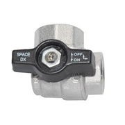 VALVOLA A SFERA ANGOLO FF C/FARFALLA NERA- 1  DN 25- EFFEB- pezzi 1