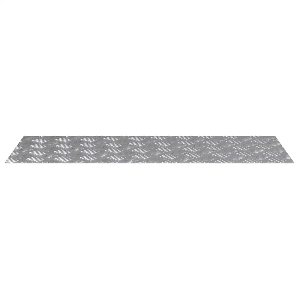 Gradini per Scale 4 pz | Tappetini per scale autoadesivi Argento 100 x 40 cm Alluminio
