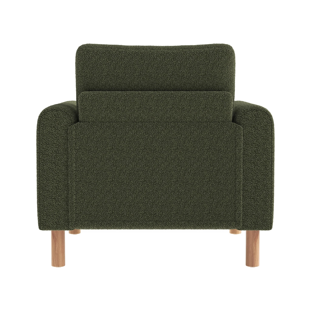 Poltrona Relax con Braccioli e Cuscino Imbottito ¨C MINIMAL ¨C Verde