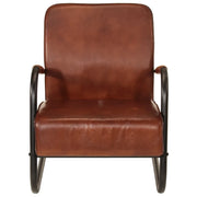 Poltrona | Sedia Relax Marrone in Vera Pelle