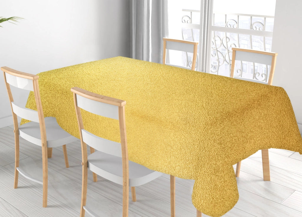 Tovaglia Natalizia Antimacchia Plastificata PVC Glitter Oro Proteggi Tavolo Natale - 140x300 - Glitter Oro