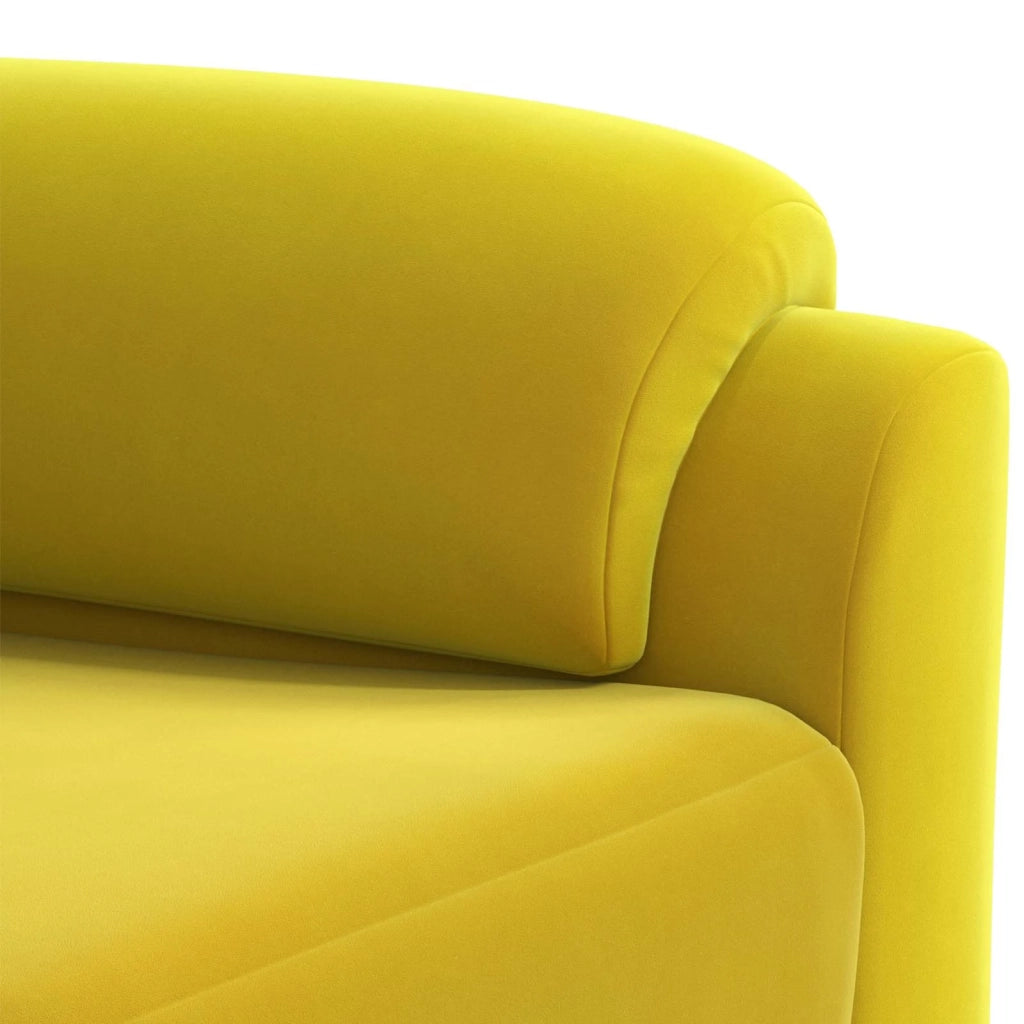 Divano Giallo 154 x 85 x 93 cm Velluto 42040828