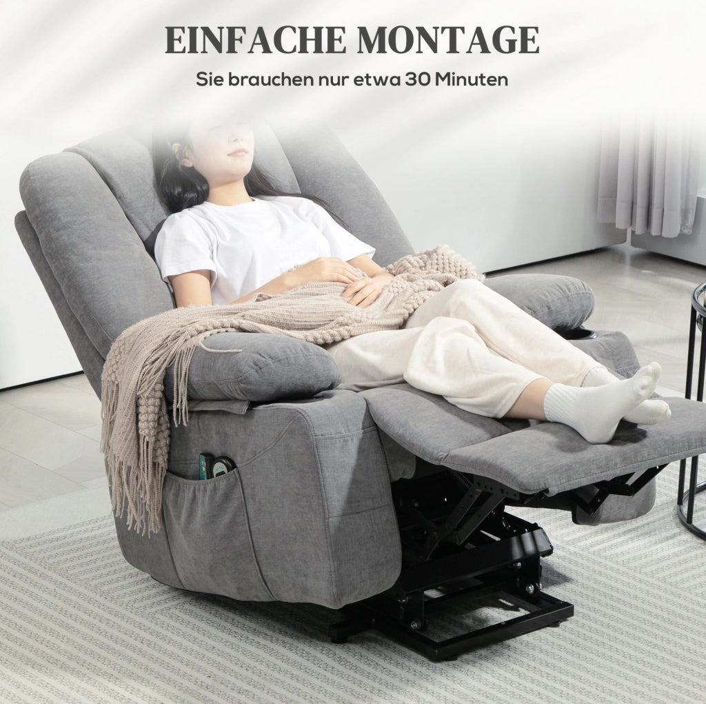 Poltrona relax alzapersona elettrica con massaggio e calore