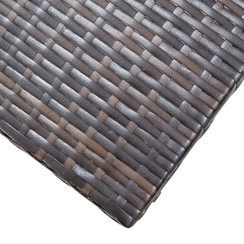 Sgabello Pieghevole in Polyrattan Marrone 45772