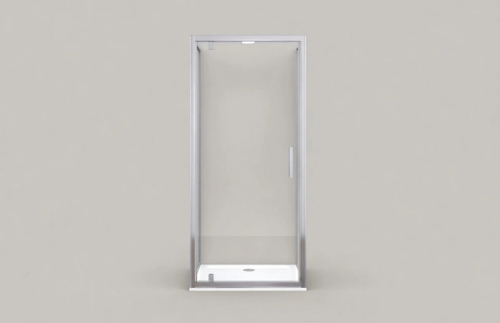 Box doccia nicchia 90 cm porta battente H190 cm FABIO - Cromato Lucido