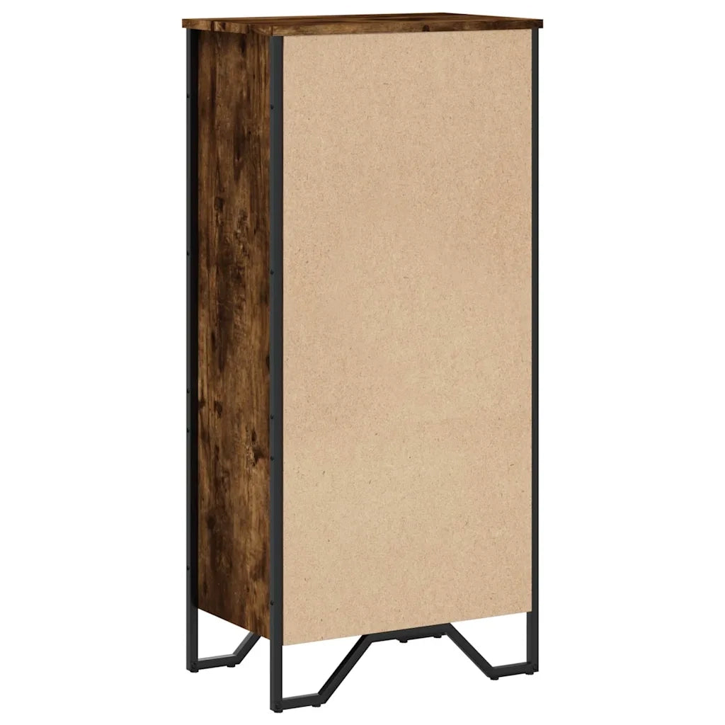 Libreria Rovere Fumo 50x31x106 cm in Legno Multistrato 848606