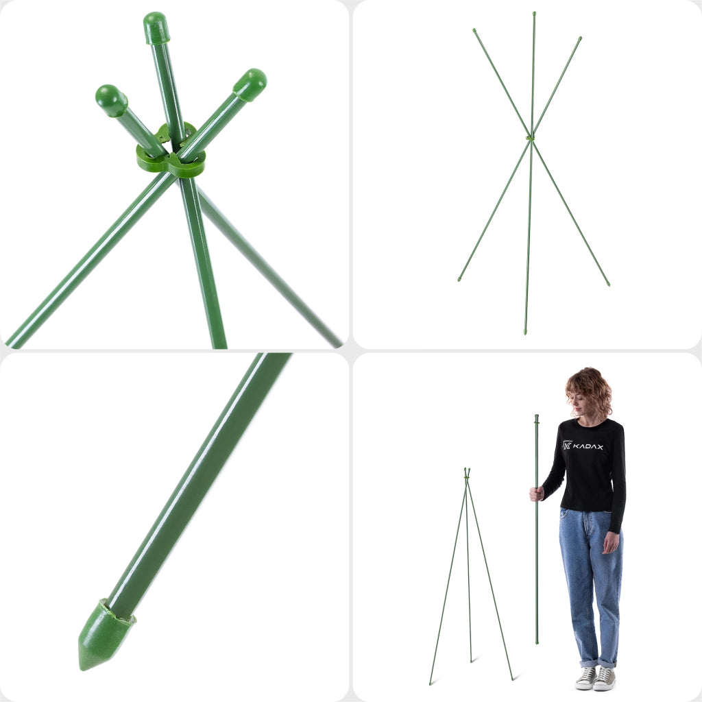 KADAX Tutore conico per piante 120 cm, 3 pz