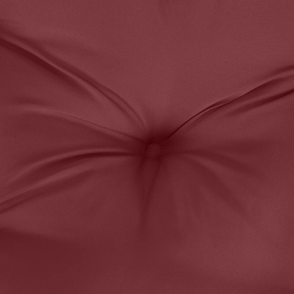 Cuscini Sedia Schiena Alta 2 Rosso Vino M¨¦lange 120x50x7 cm