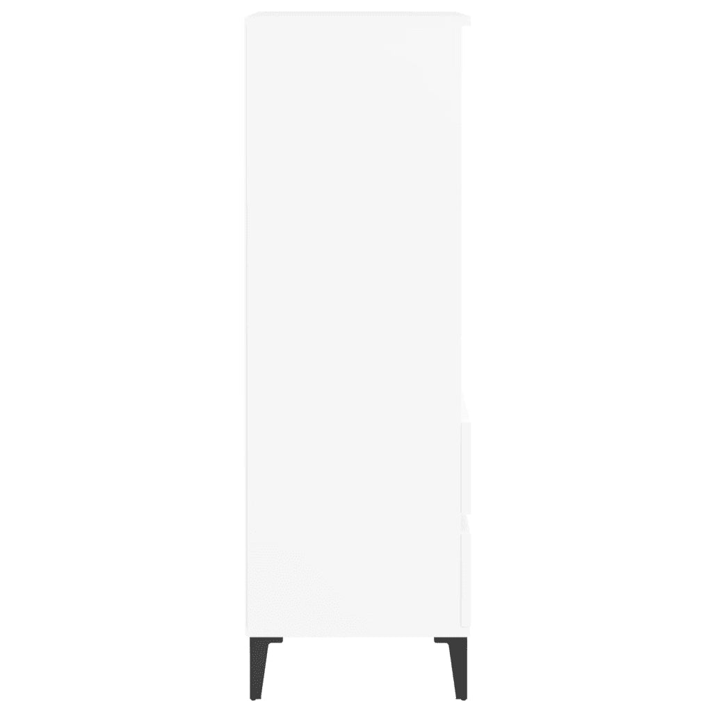Credenza | Madia | Buffet da pranzo | Armadio da pranzo Bianco 40x36x110 cm in Legno Multistrato
