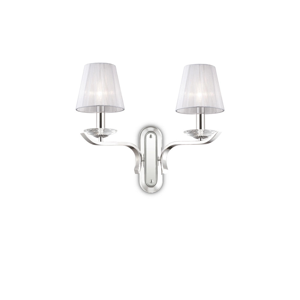 Applique Classica Pegaso Metallo Bianco 2 Luci E14