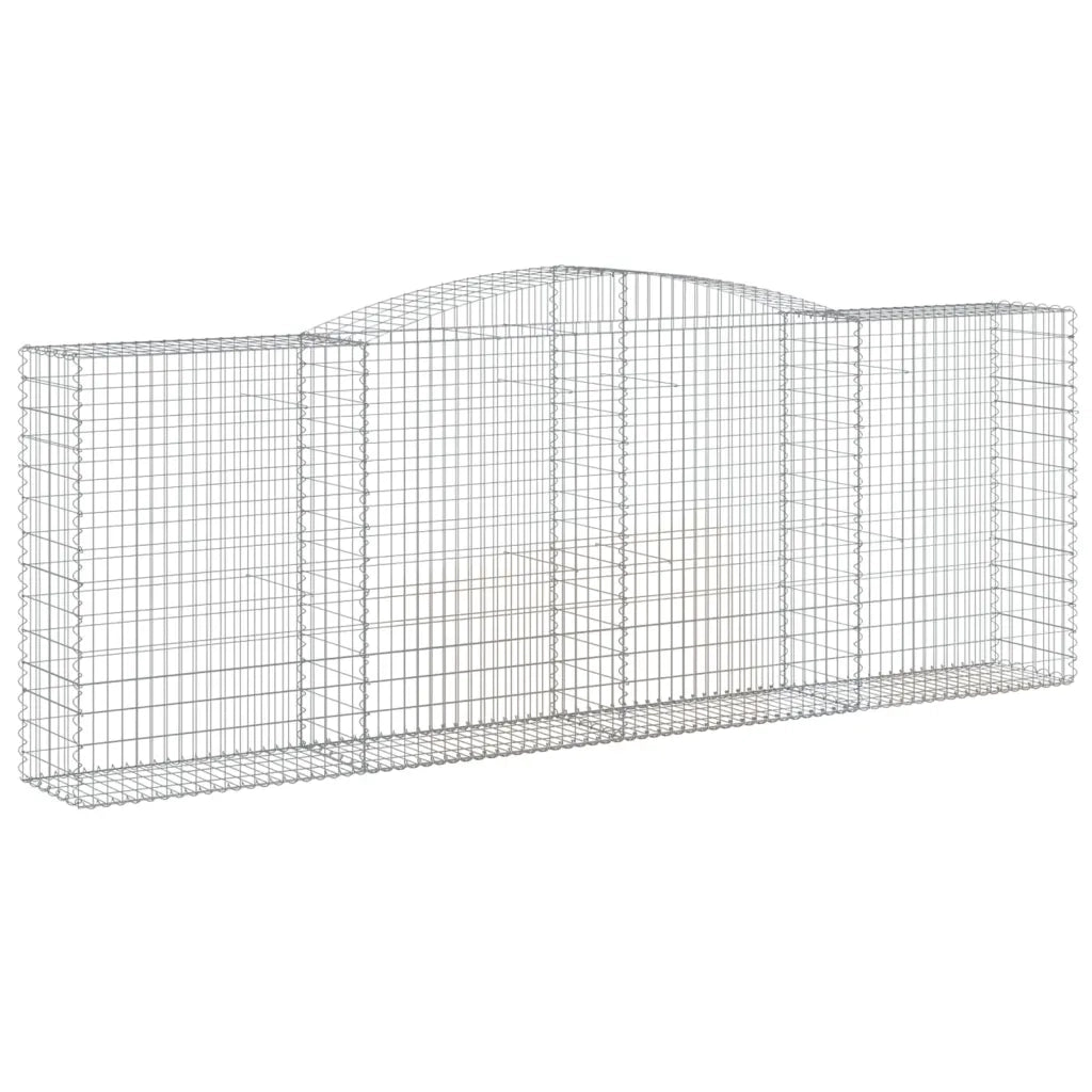 Cesti Gabbioni ad Arco 7 pz 400x50x140/160 cm Ferro Zincato 3147027