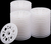 200 Anelli in Plastica a Contatto 45mm - Anelli in Polipropilene per Pannelli di Isolamento a Schiuma.