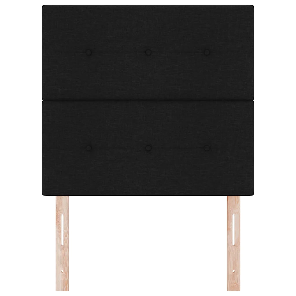 Testiera | Testata LED con strisce LED con Testiera | Testata Nero 80 cm Tessuto