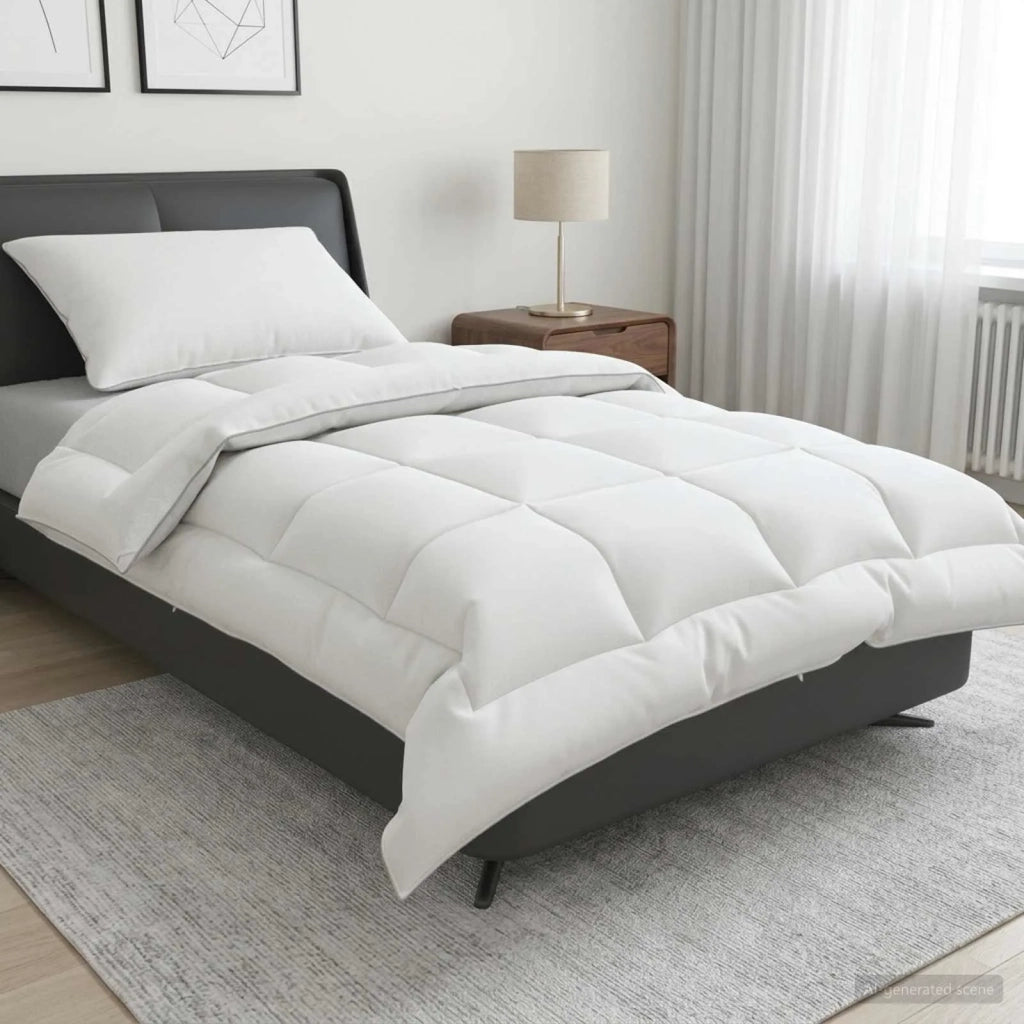 Set di piumone e cuscini 2 pcs 152x203 cm 4 stagioni 350 GSM 3440947