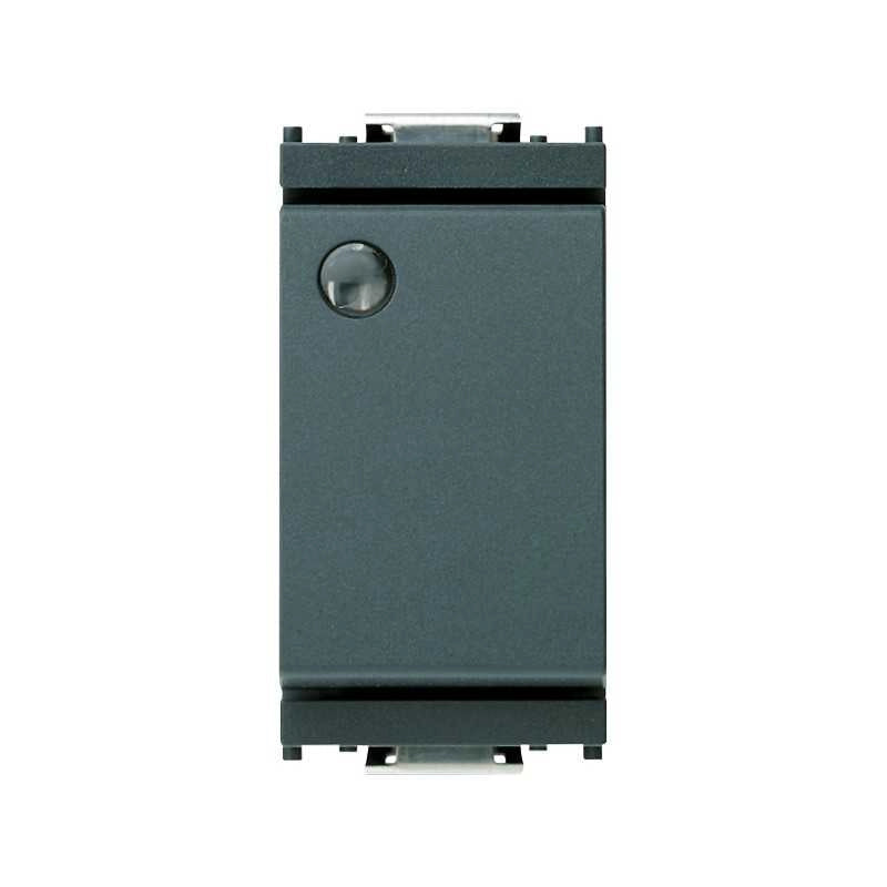 16025 Deviatore Luminoso Unipolare Grigio 1P 16Ax Idea