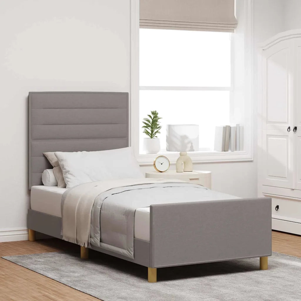 Struttura del letto con testiera Talpa 80 x 200 cm Tessuto