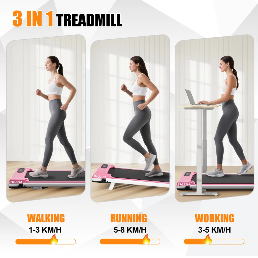 Tapis Roulant Sotto Scrivania Inclinazione 7¡ã,Macchina da Corsa Pieghevole Silenziosa 2,5HP Velocit¨¤ 1¨C8km/h,Tapis de Marche Portatile