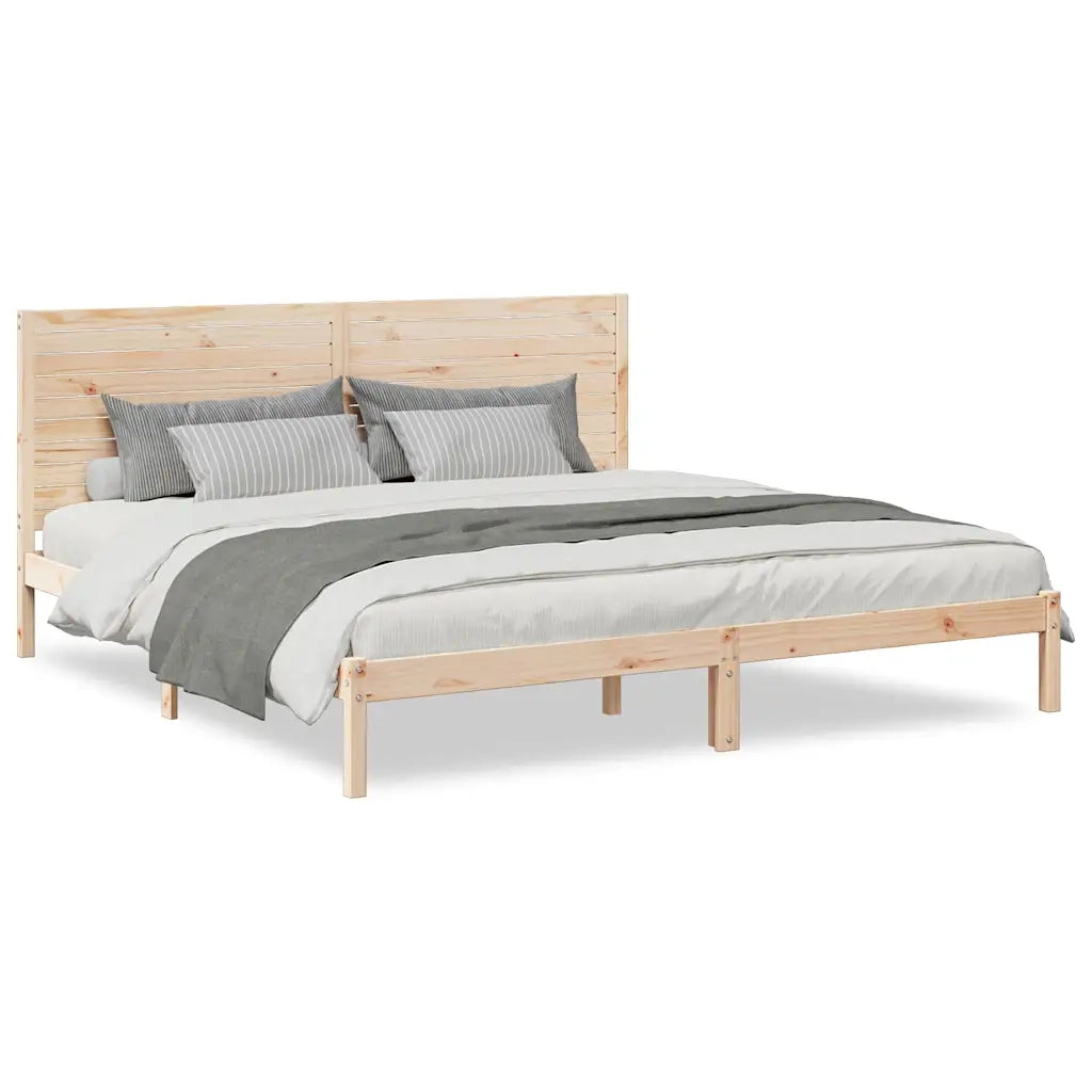 Giroletto Extra Lungo senza Materasso 180x210 cm Legno Massello 3309303