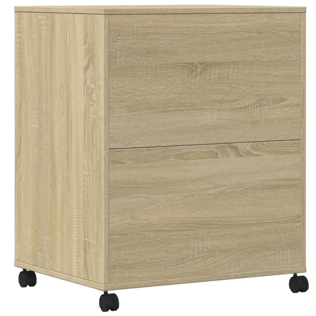 Supporto per Stampante con Ruote Rovere Sonoma 60x48x74 cm 840634