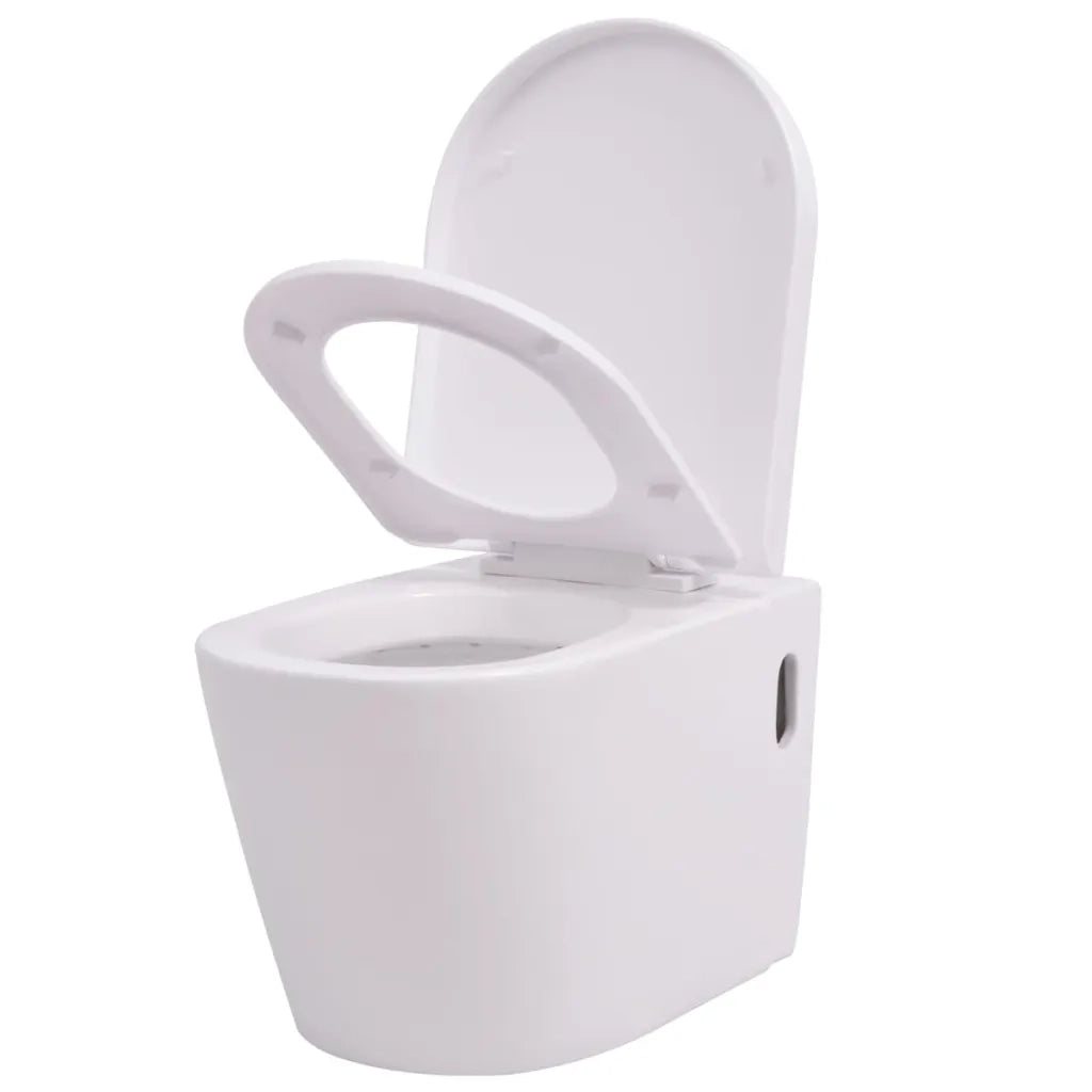WC Sospeso in Ceramica Bianca 244270