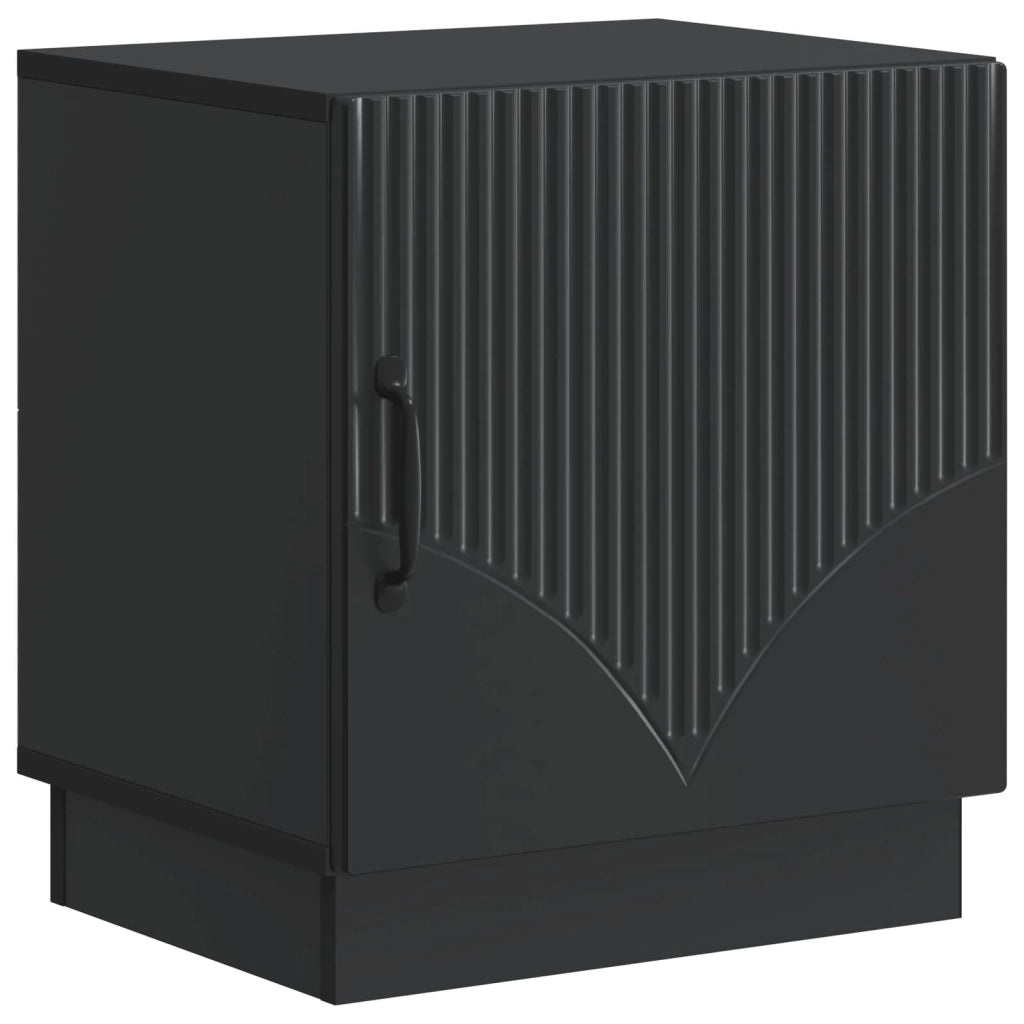Comodino 2 pz Nero 43 x 34,5 x 47 cm Legno ingegnerizzato 895258