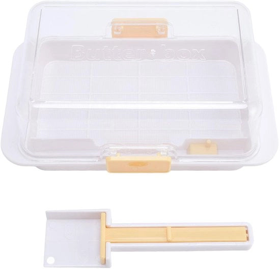 Utensile per bollitura a chiusura ermetica - Piatto per burro - Capacità 500g - Dimensioni 18,5 x 11 x 6,8 cm