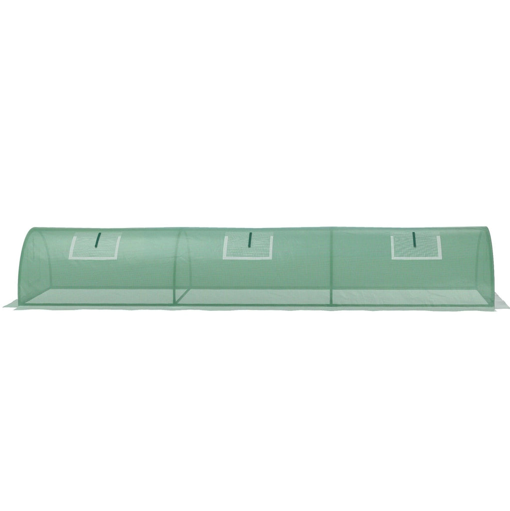 Serra a tunnel da esterno 300 x 80 x 45 cm verde