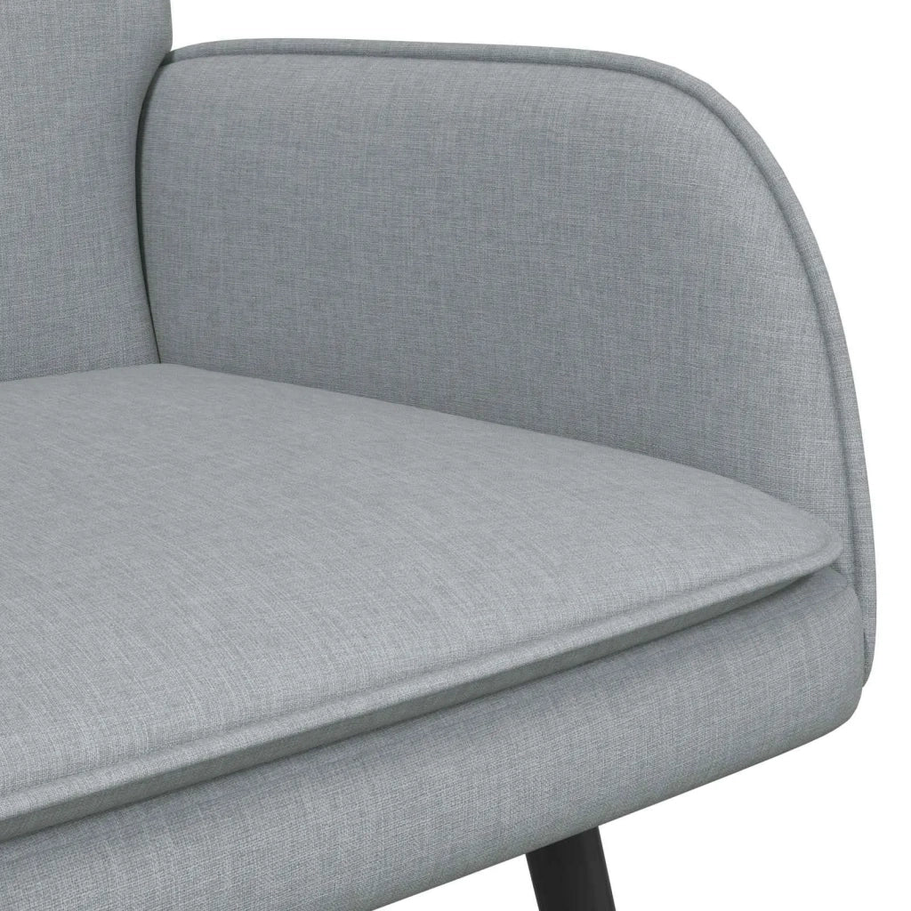 Divano a 2 Posti Grigio chiaro 115 x 61 x 87 cm Tessuto 42028902