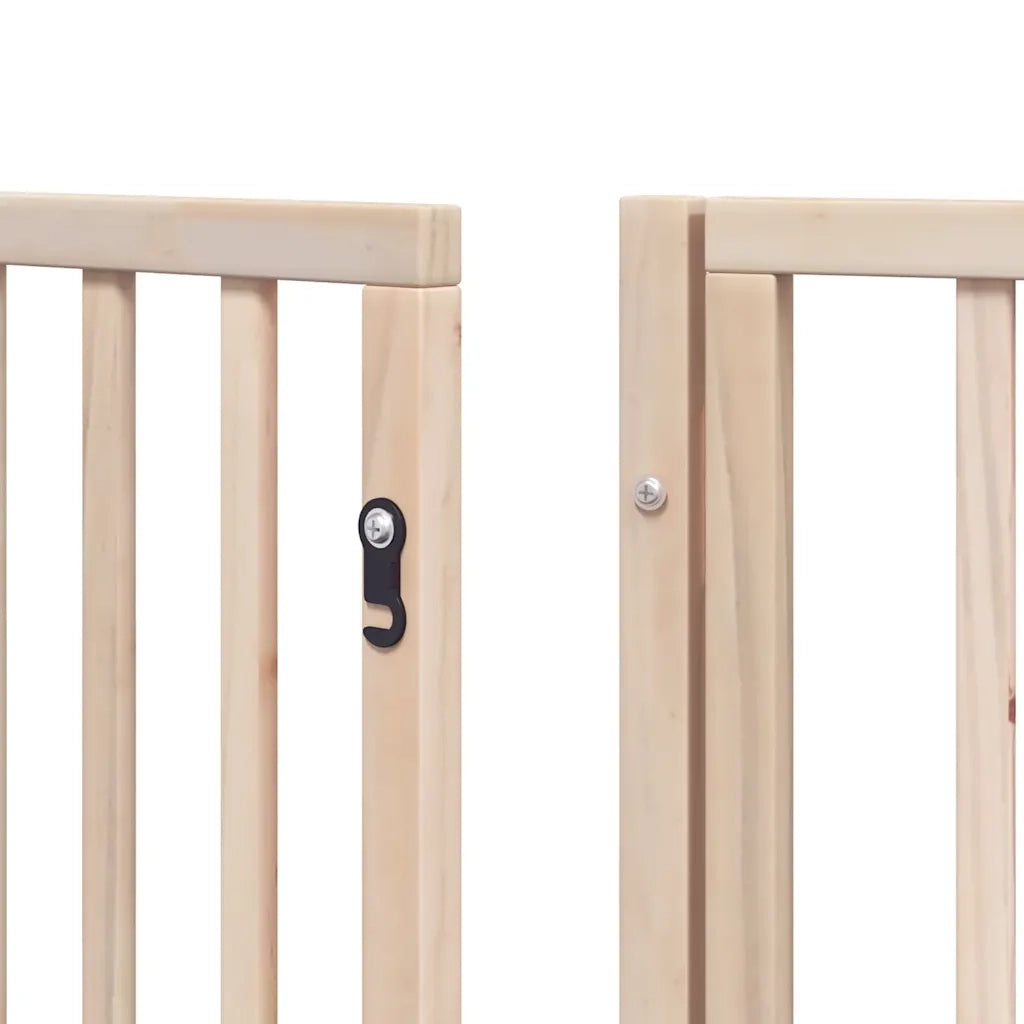 Cancello per Cani Porta Pieghevole 15 Pannelli 750 cm in Pioppo CFW7395336