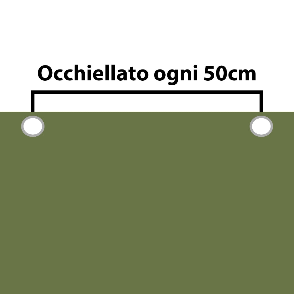 Telo Impermeabile da Esterno Verde (4mt x 6mt) - 300 g/m² Telone con Occhielli Rinforzati, Resistente ai Raggi UV e agli Strappi, per Barche, Legna, Piscine, Mobili da Giardino, Auto