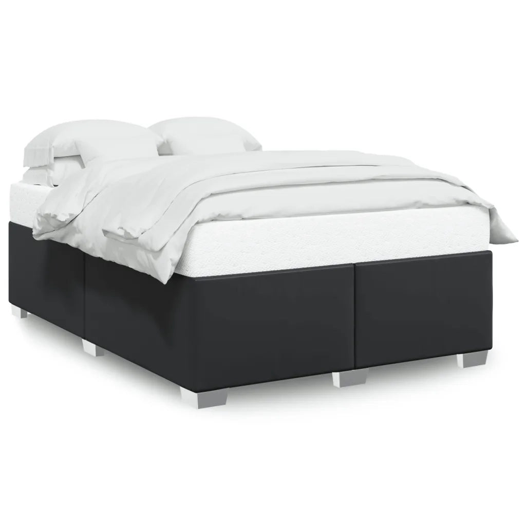 Giroletto-Struttura Letto Nero 140x190 cm in Similpelle 571524