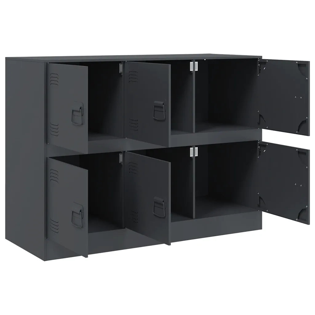 Credenza Antracite 99x39x73 cm in Acciaio