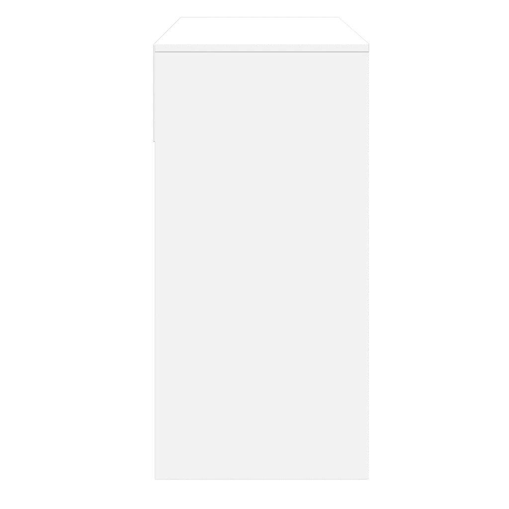 Toeletta con Specchio-Tavolo da Vanit¨¤ Bianco 80x39x80 cm