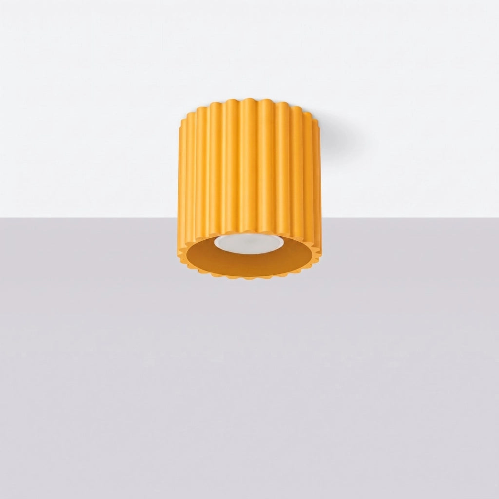 Plafoniera AURA 1 giallo GU10