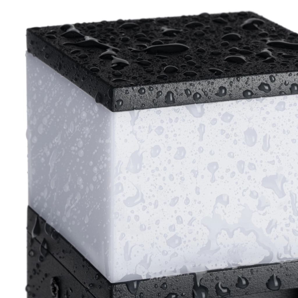 Paletto giardino 30cm nero quadrato G9 11W IP44 Kanlux